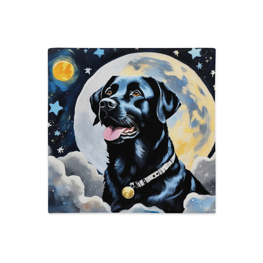 PugMug Custom Black Labrador Retriever Premium Pillow Case