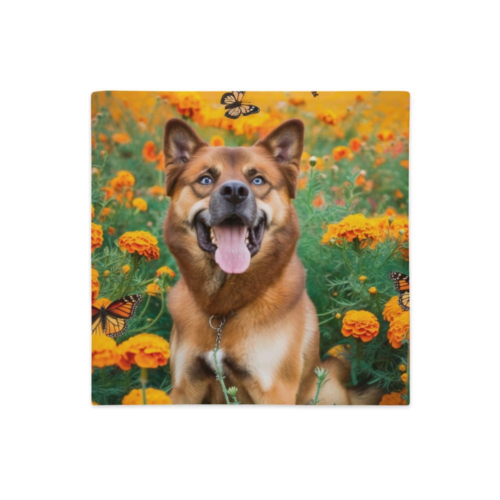 PugMug Custom Blue Premium Pillow Case