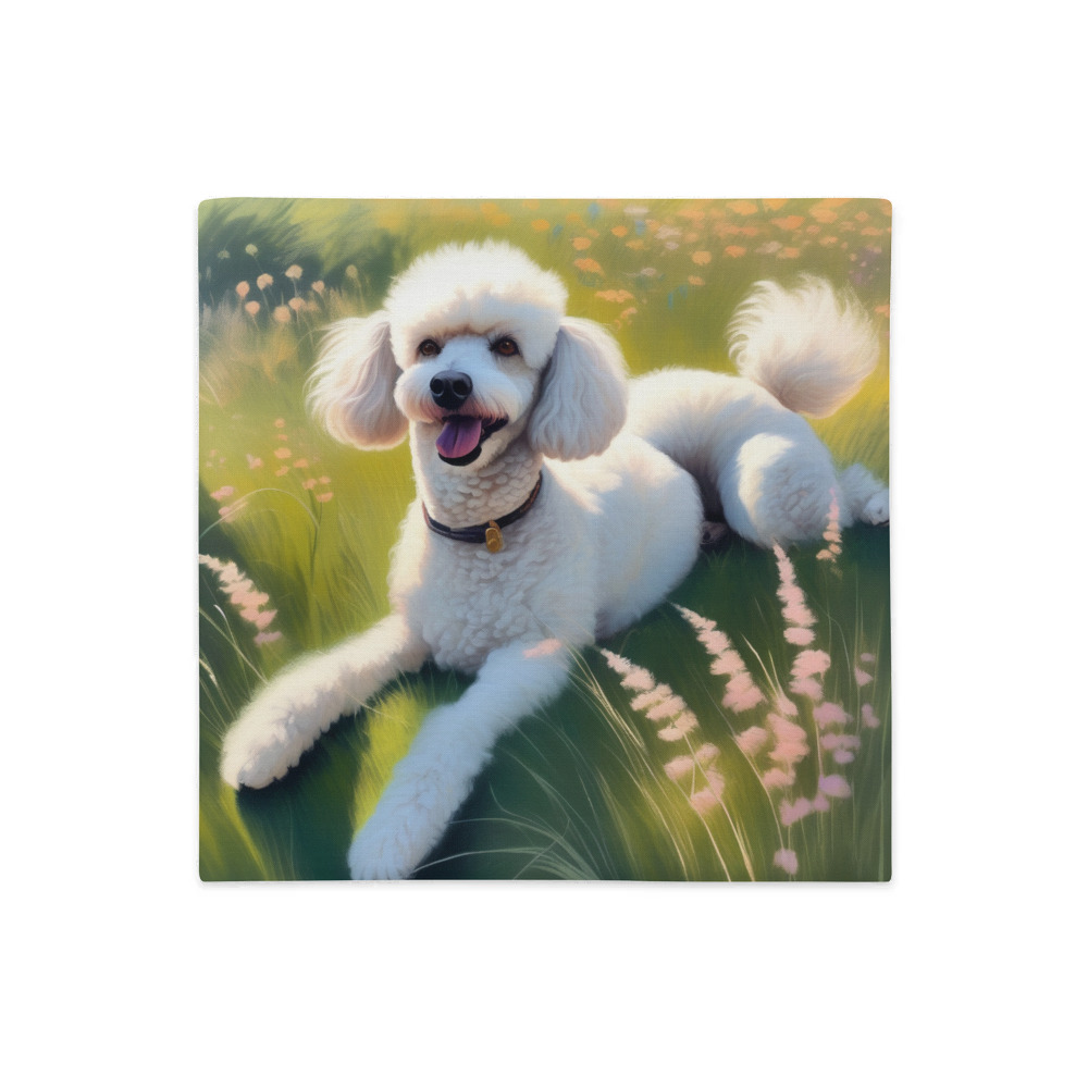 PugMug Custom White Poodle Premium Pillow Case