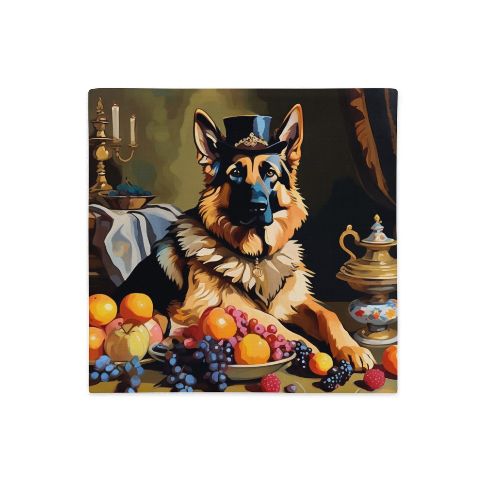 PugMug Custom German Shepherd Dog Premium Pillow Case