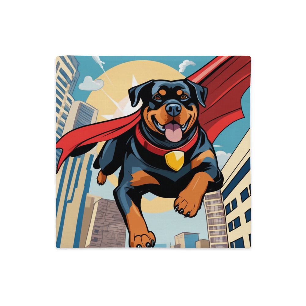 PugMug Custom Rottweiler Premium Pillow Case