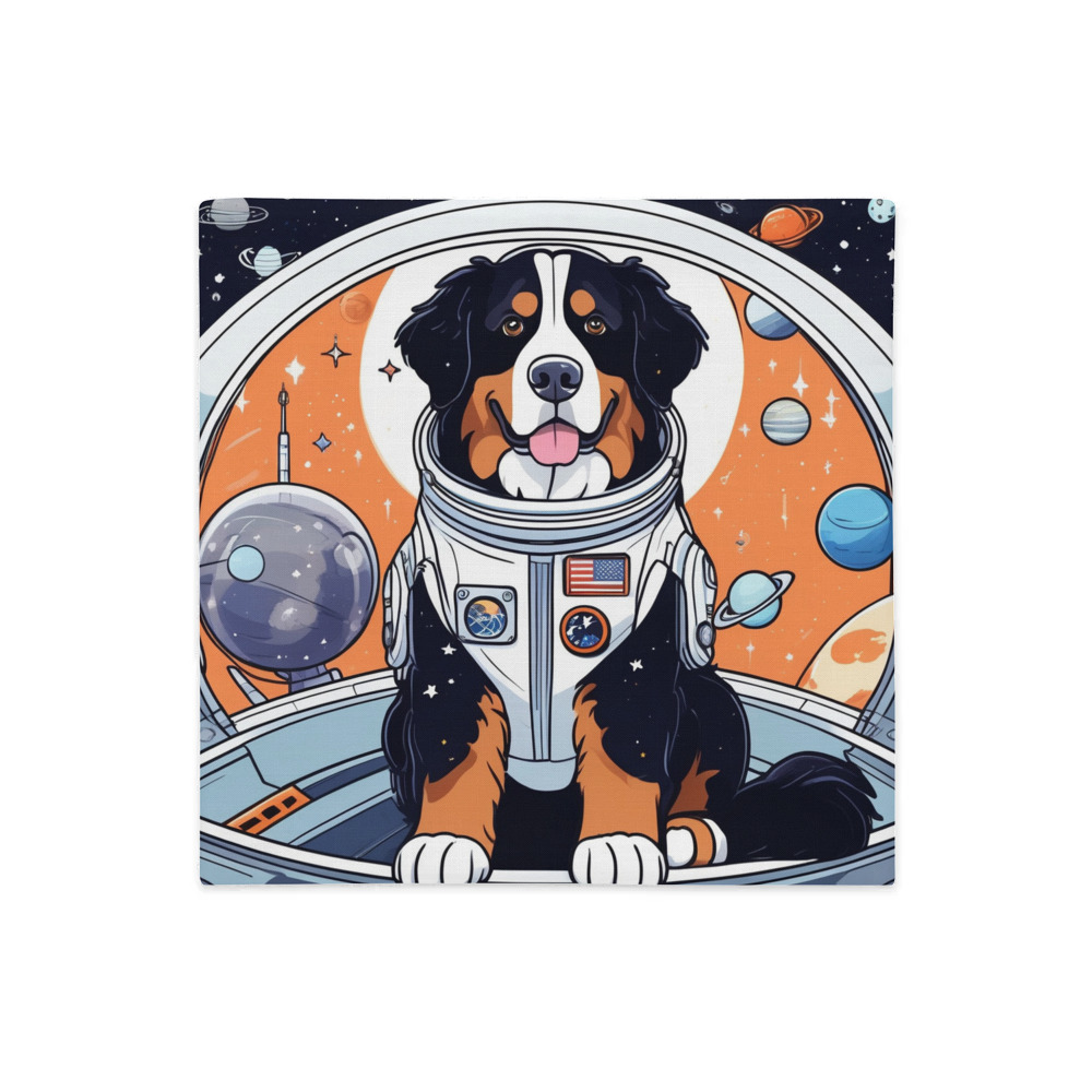 PugMug Custom Bernese Mountain Dog Premium Pillow Case