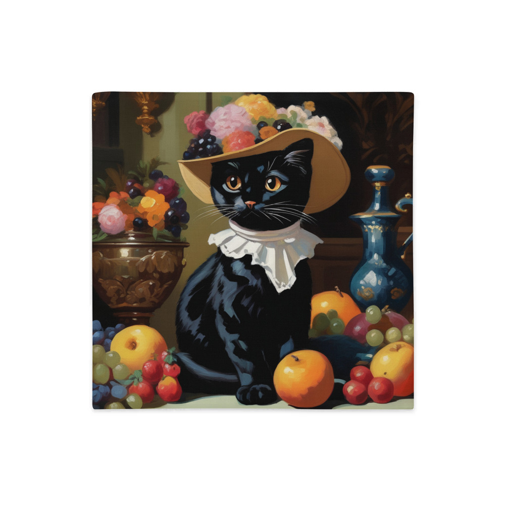 PugMug Custom Black Exotic Cat Premium Pillow Case