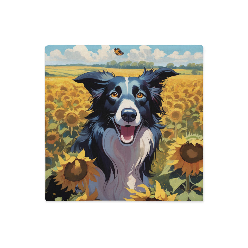 PugMug Custom Border Collie Premium Pillow Case