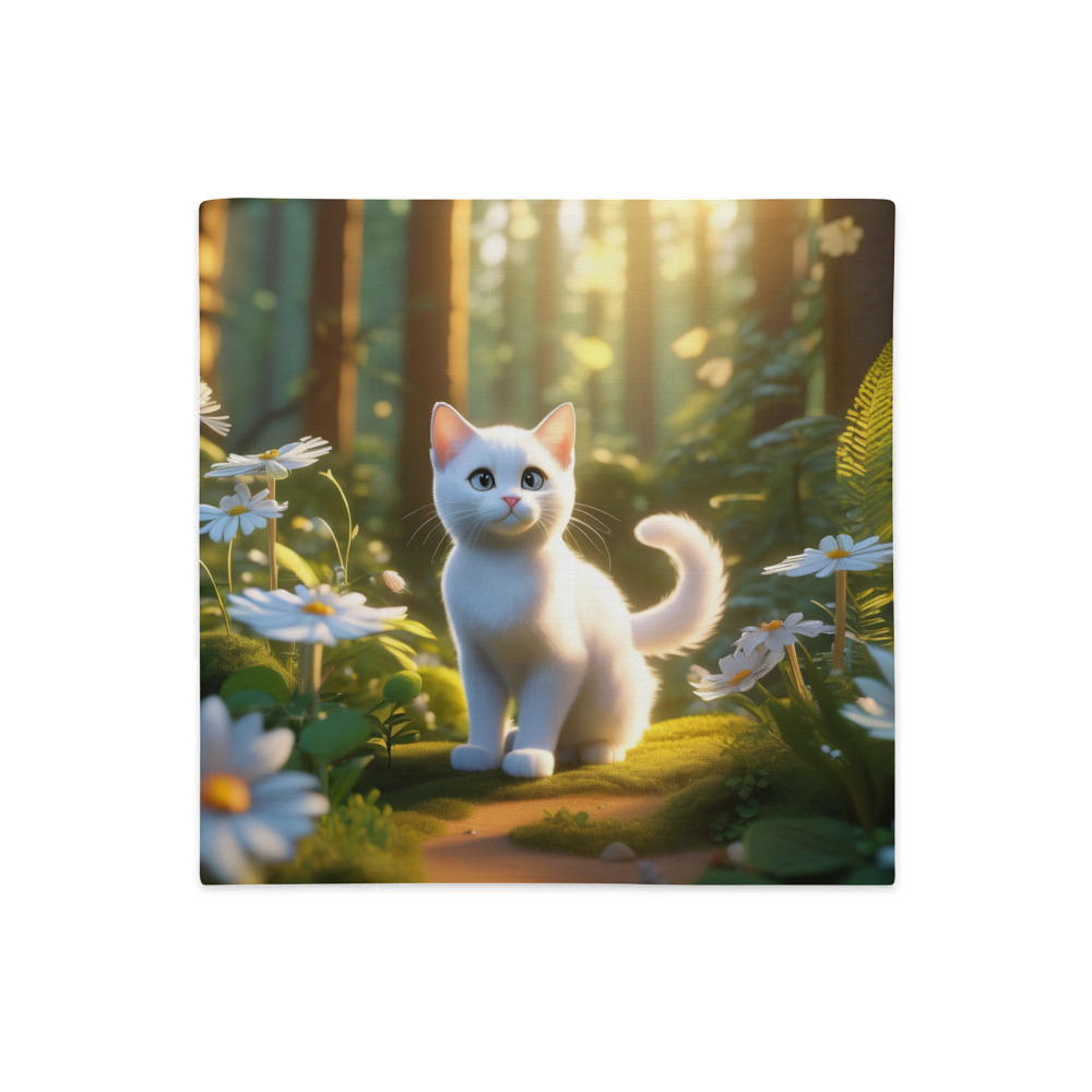 PugMug Custom White Exotic Cat Premium Pillow Case