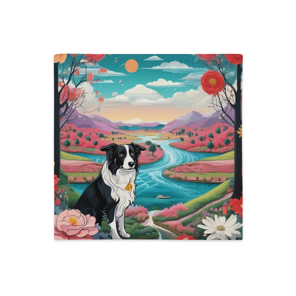 PugMug Custom Border Collie Premium Pillow Case