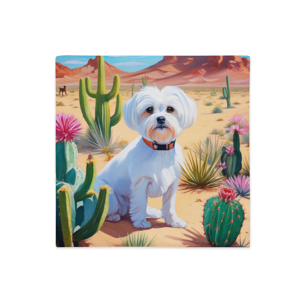 PugMug Custom Maltese Dog Premium Pillow Case