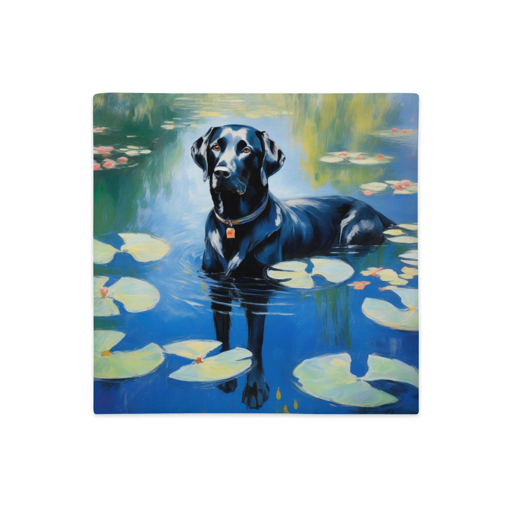 PugMug Custom Black Labrador Retriever Premium Pillow Case