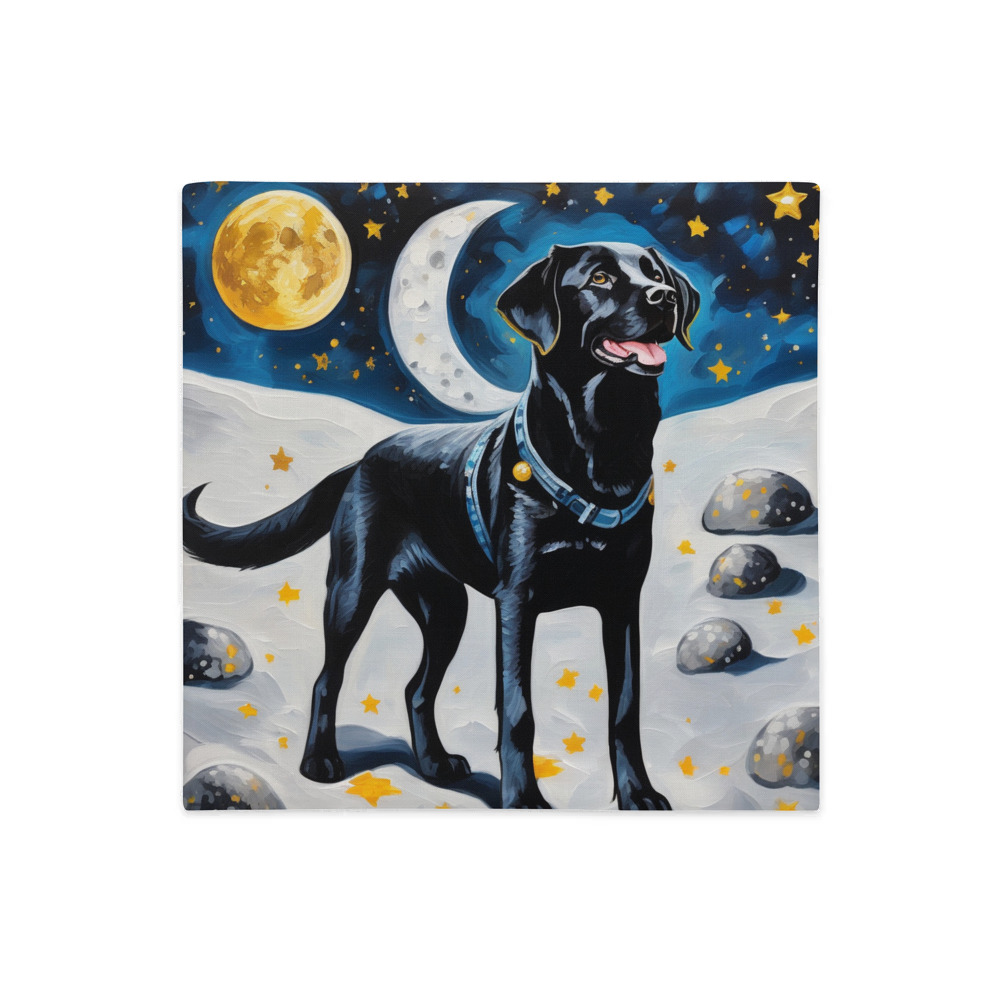 PugMug Custom Black Labrador Retriever Premium Pillow Case