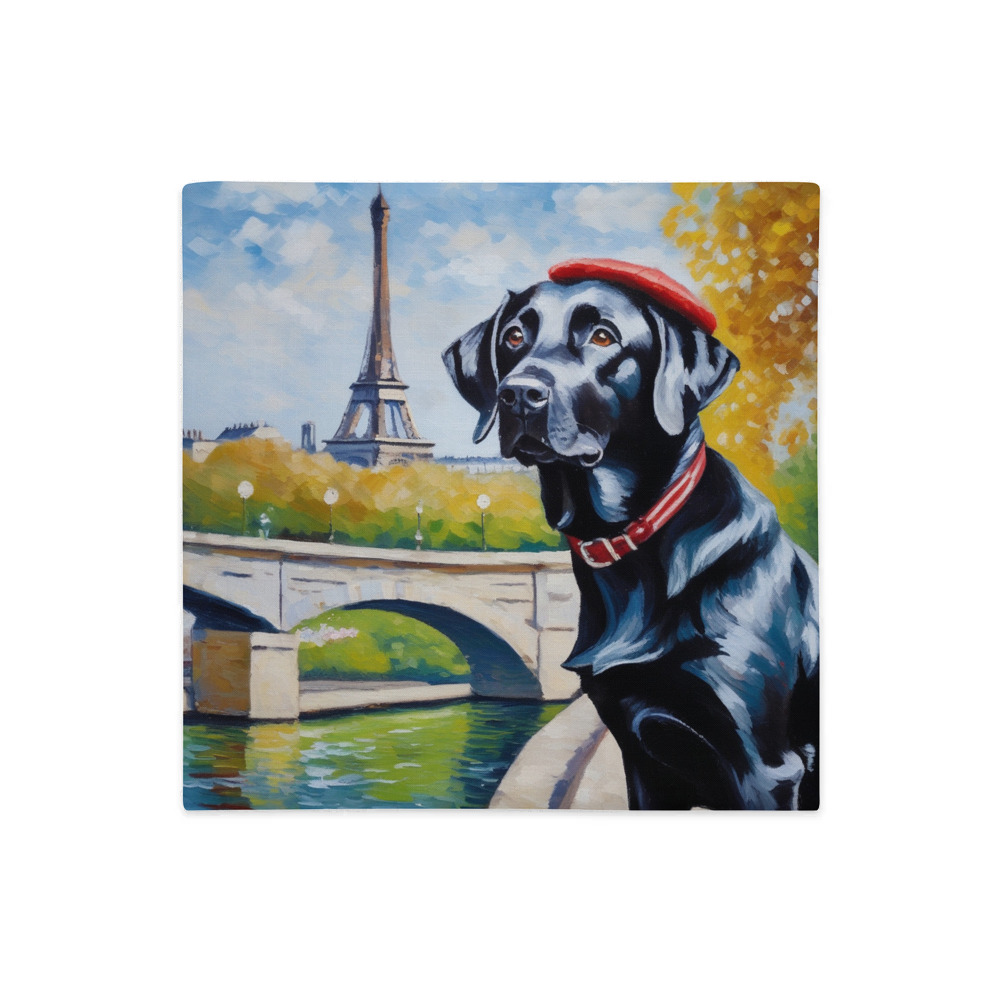 PugMug Custom Black Labrador Retriever Premium Pillow Case