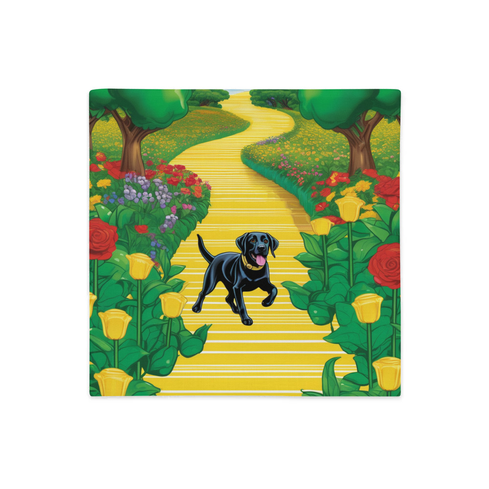 PugMug Custom Black Labrador Retriever Premium Pillow Case