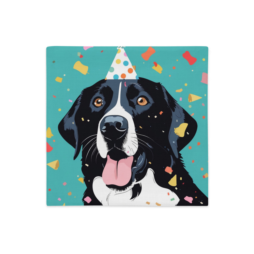 PugMug Custom Black Labrador Retriever Premium Pillow Case