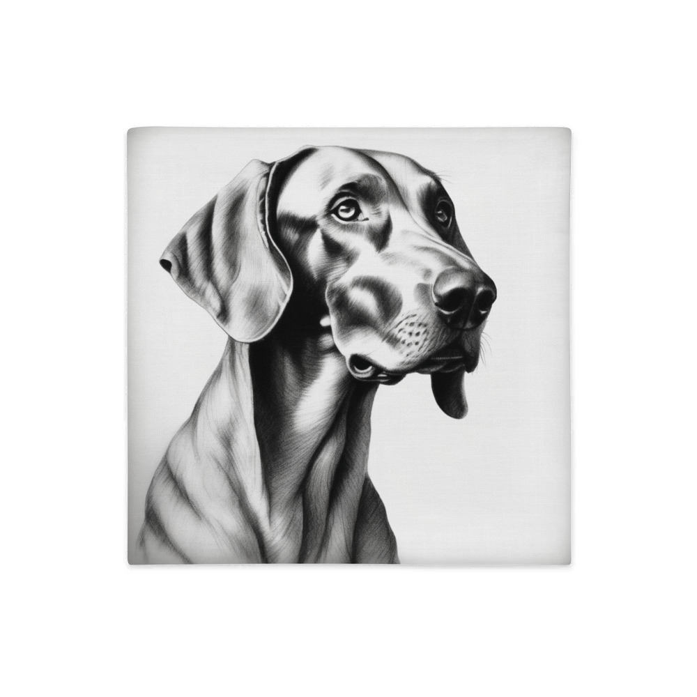 PugMug Custom Weimaraner Premium Pillow Case