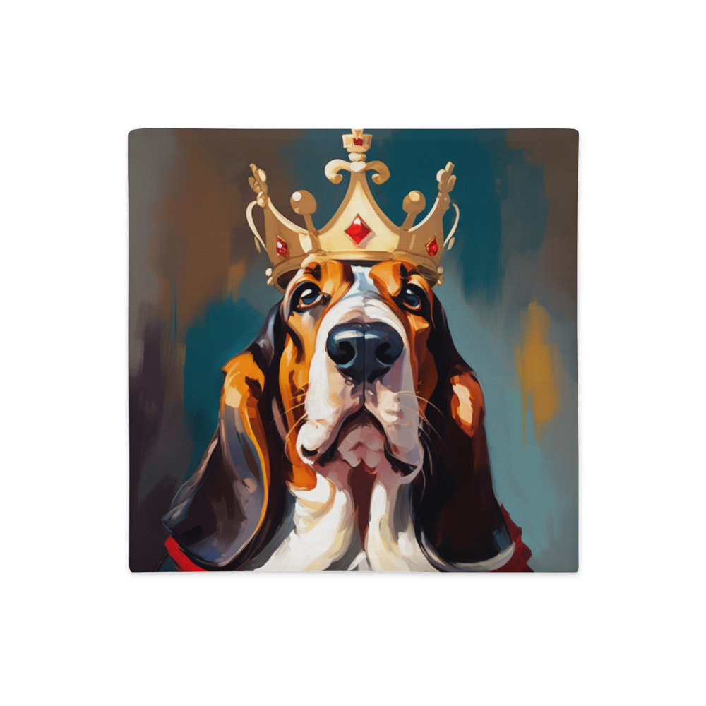 PugMug Custom Basset Hound Premium Pillow Case