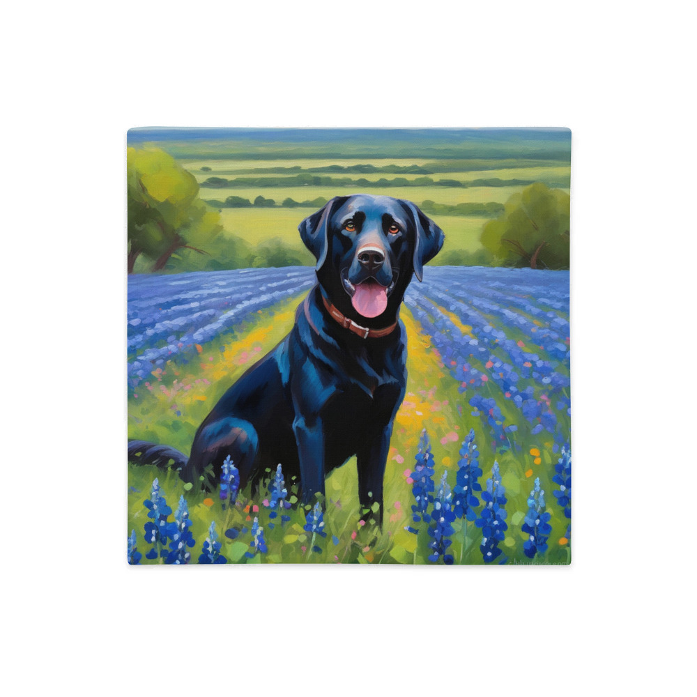 PugMug Custom Black Labrador Retriever Premium Pillow Case