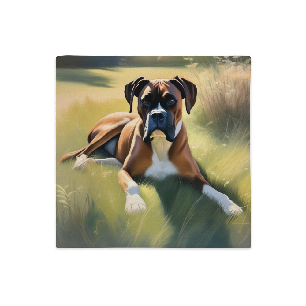 PugMug Custom Boxer Dog Premium Pillow Case