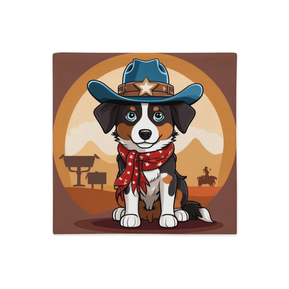 PugMug Custom Miniature American Shepherd Premium Pillow Case