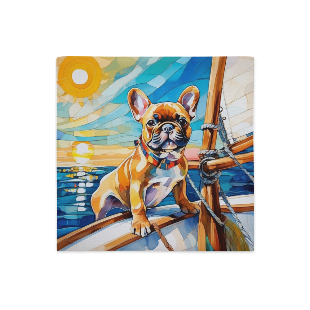 PugMug Custom Tan French Bulldog Premium Pillow Case