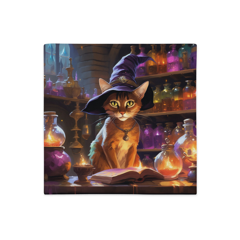 PugMug Custom Tabby Abyssinian Cat Premium Pillow Case