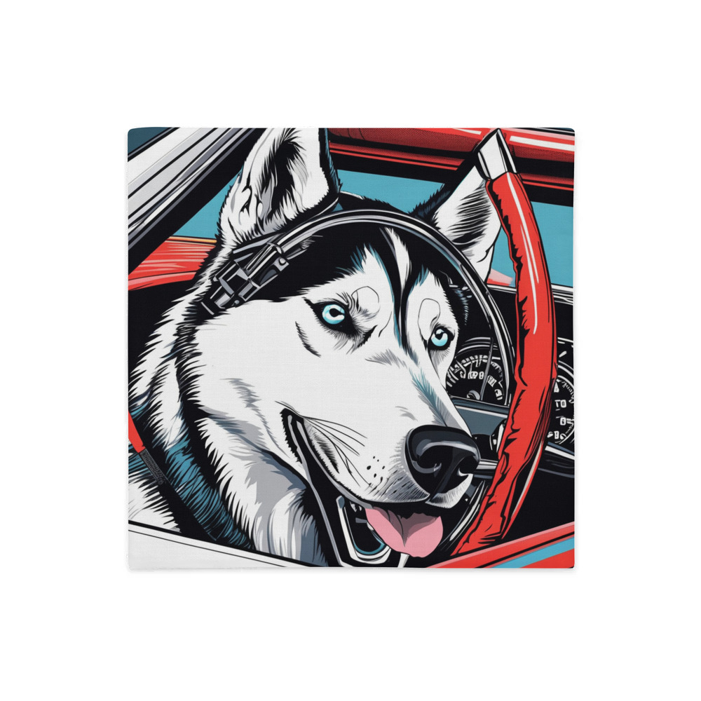 PugMug Custom Siberian Husky Premium Pillow Case