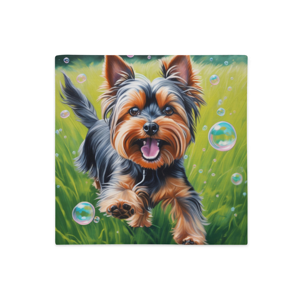 PugMug Custom Yorkshire Terrier Premium Pillow Case