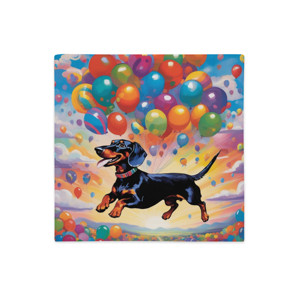 PugMug Custom Black Dachshund Premium Pillow Case