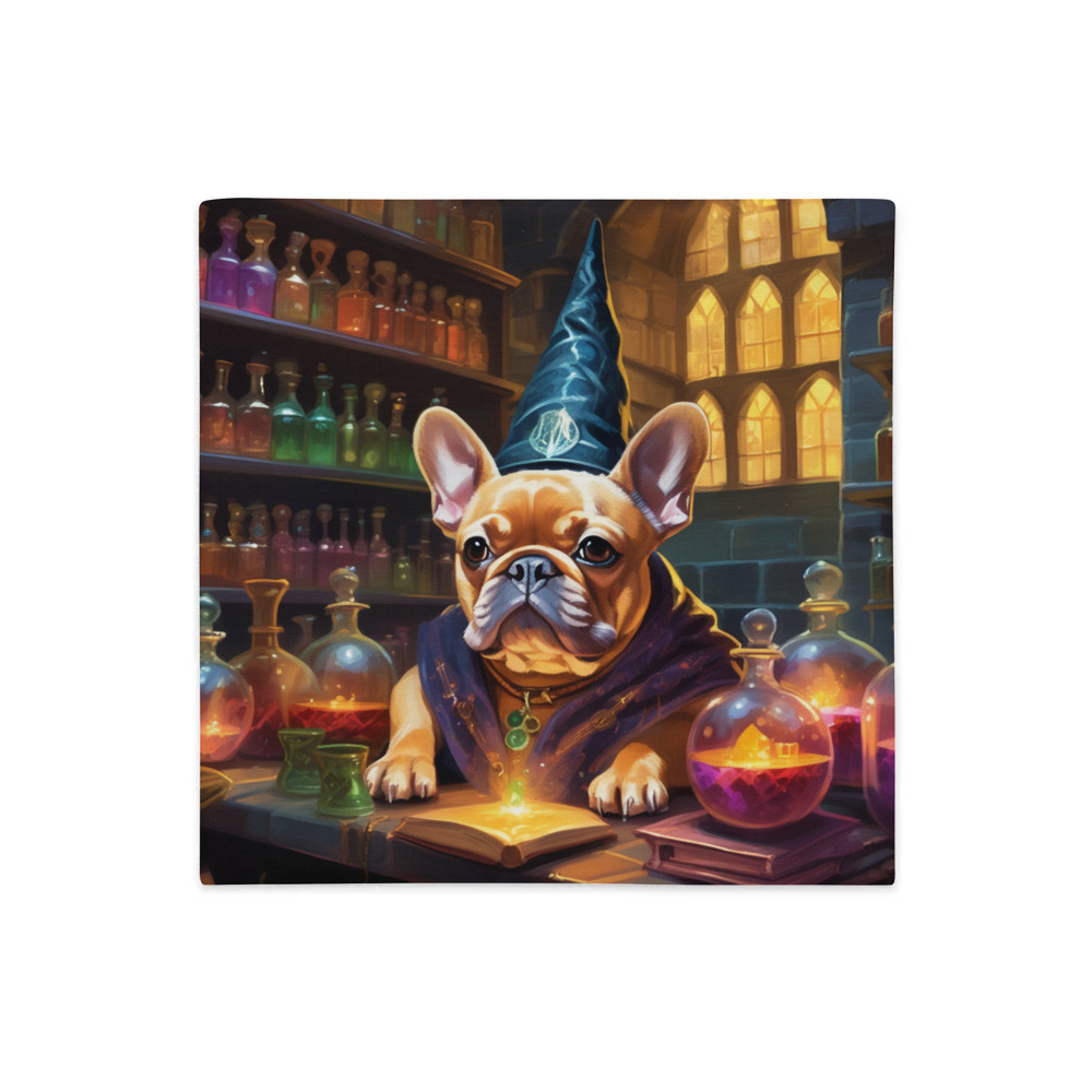 PugMug Custom Tan French Bulldog Premium Pillow Case