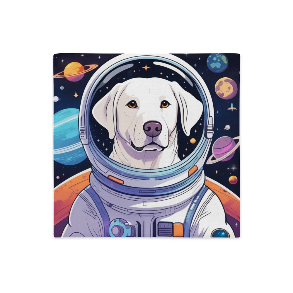 PugMug Custom White Labrador Retriever Premium Pillow Case