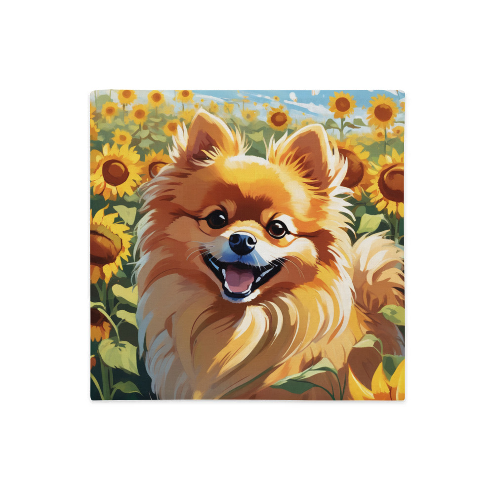 PugMug Custom Tan Pomeranian Premium Pillow Case