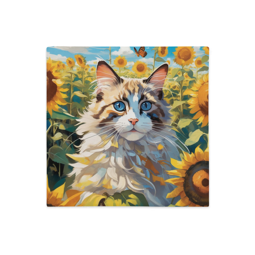 PugMug Custom Tabby Ragdoll Cat Premium Pillow Case