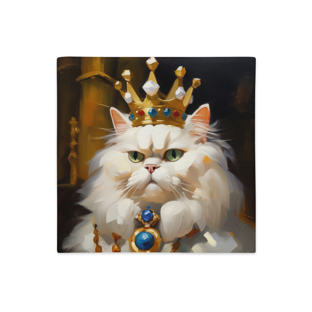 PugMug Custom White Persian Cat Premium Pillow Case