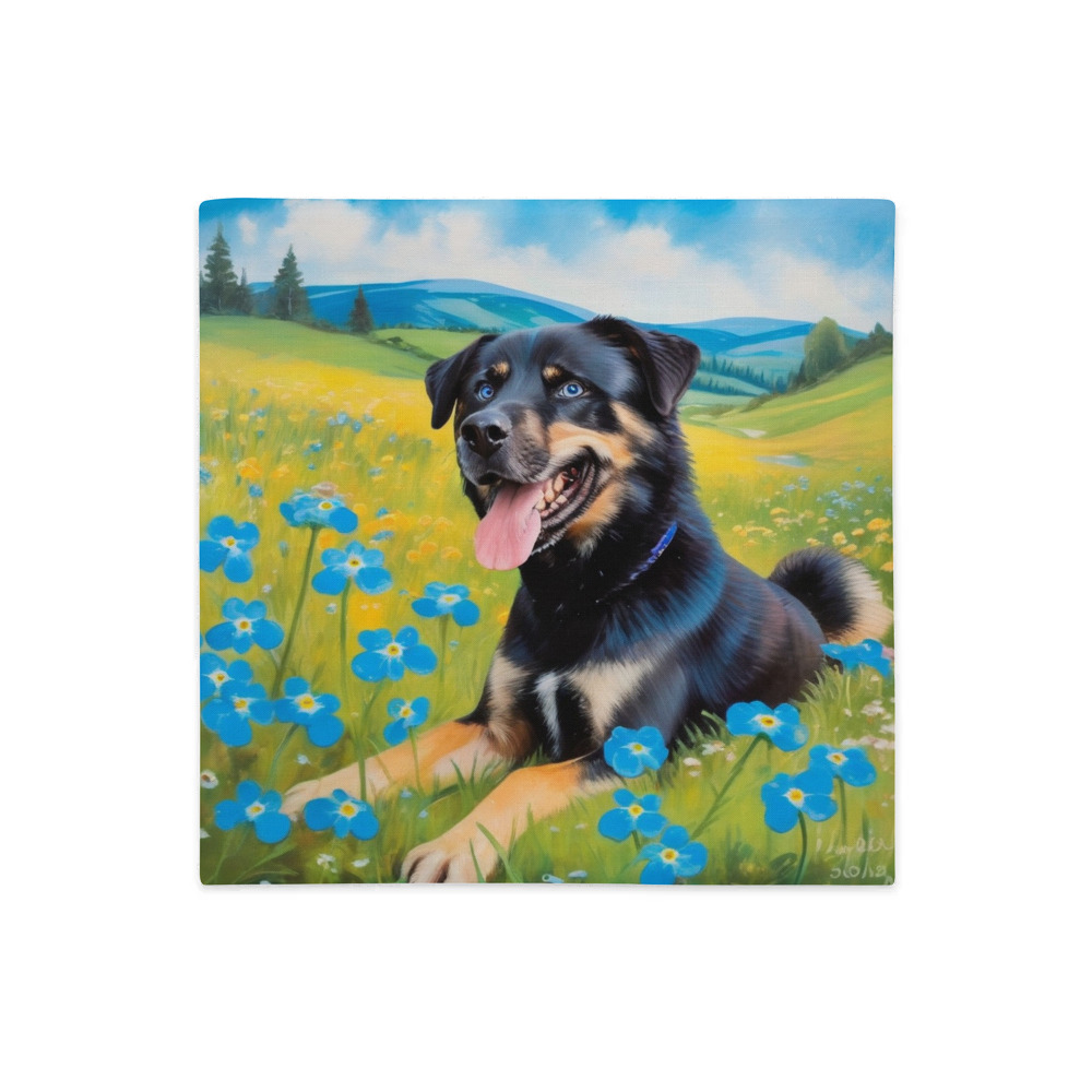 PugMug Custom Blue Premium Pillow Case