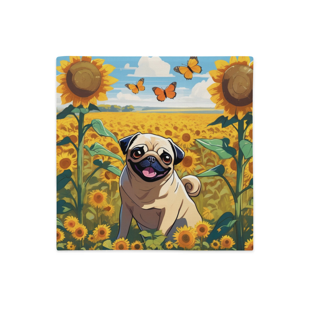 PugMug Custom Pug Premium Pillow Case