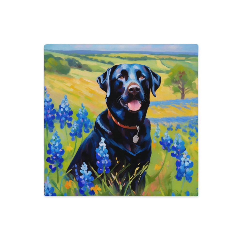 PugMug Custom Black Labrador Retriever Premium Pillow Case