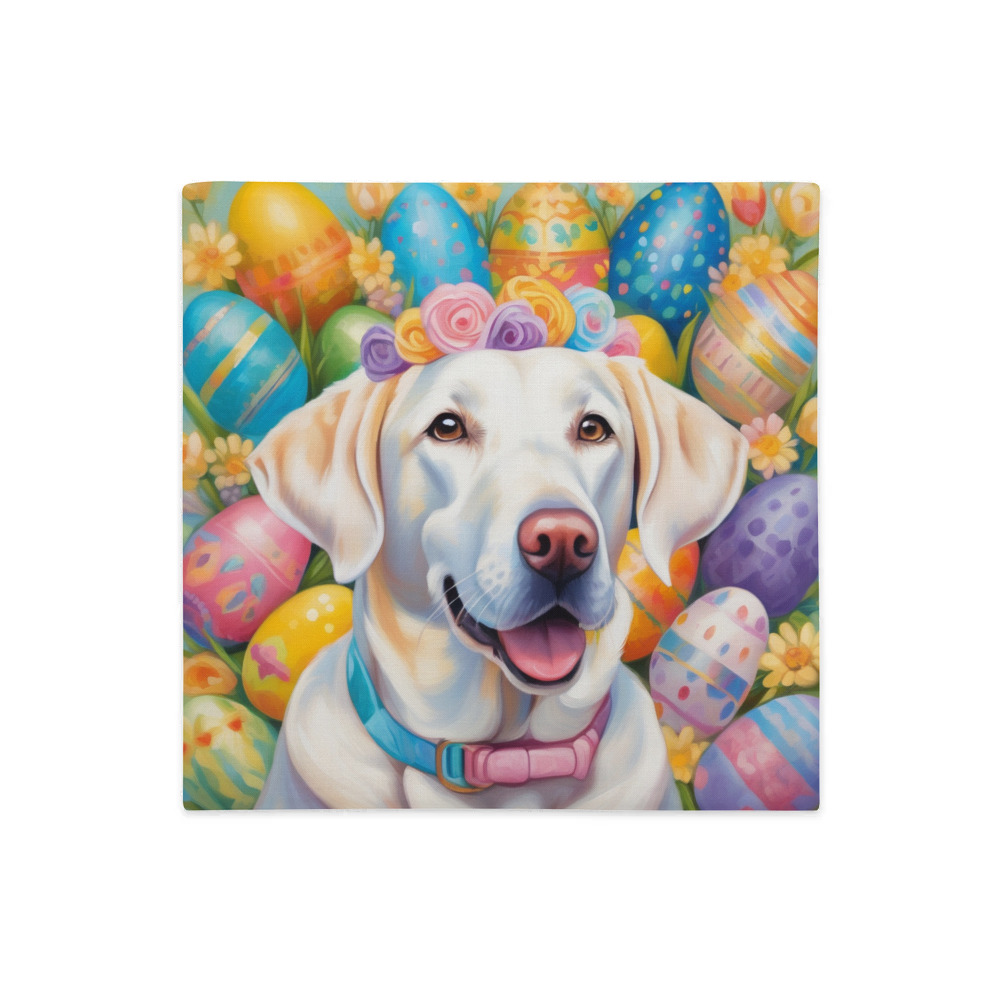 PugMug Custom White Labrador Retriever Premium Pillow Case