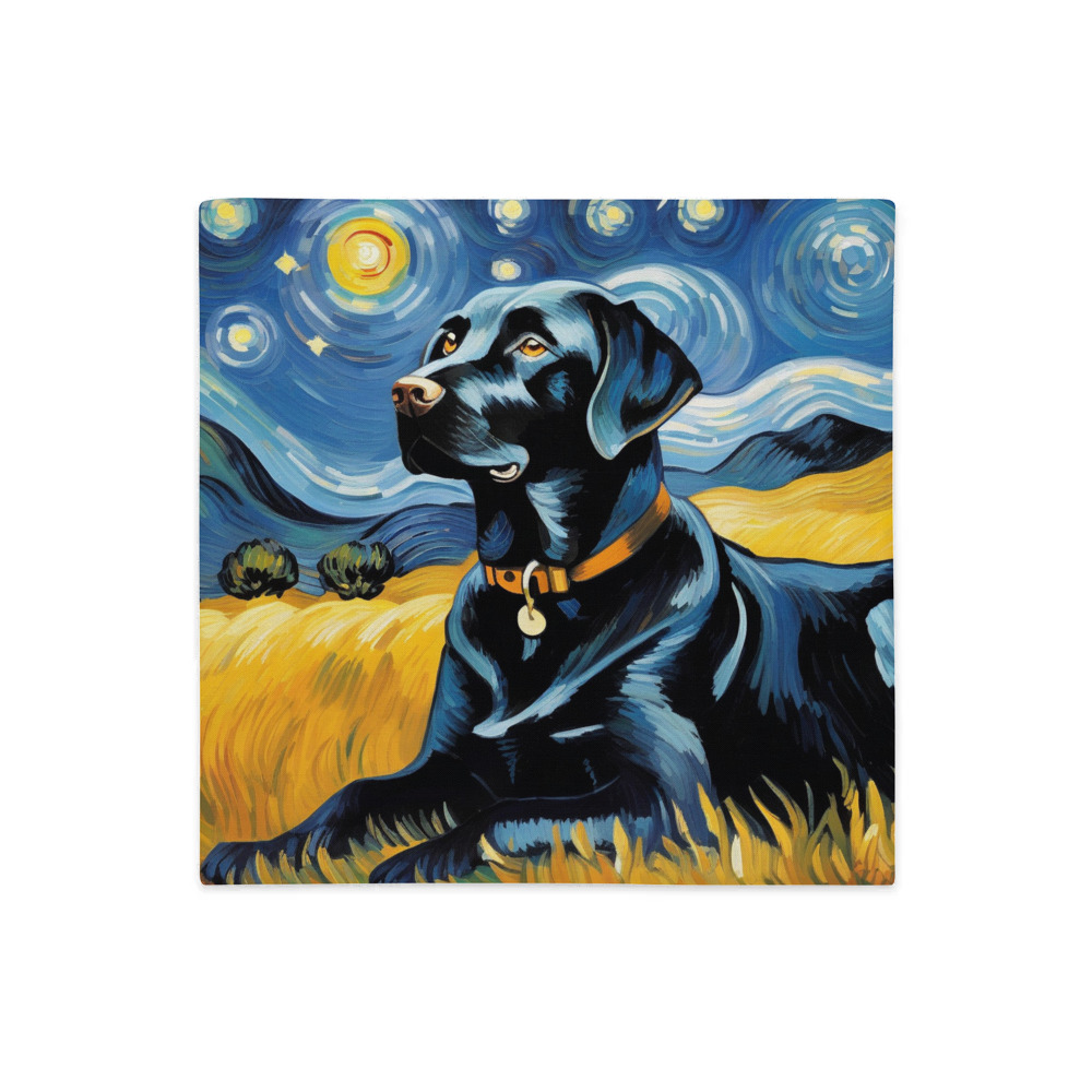 PugMug Custom Black Labrador Retriever Premium Pillow Case