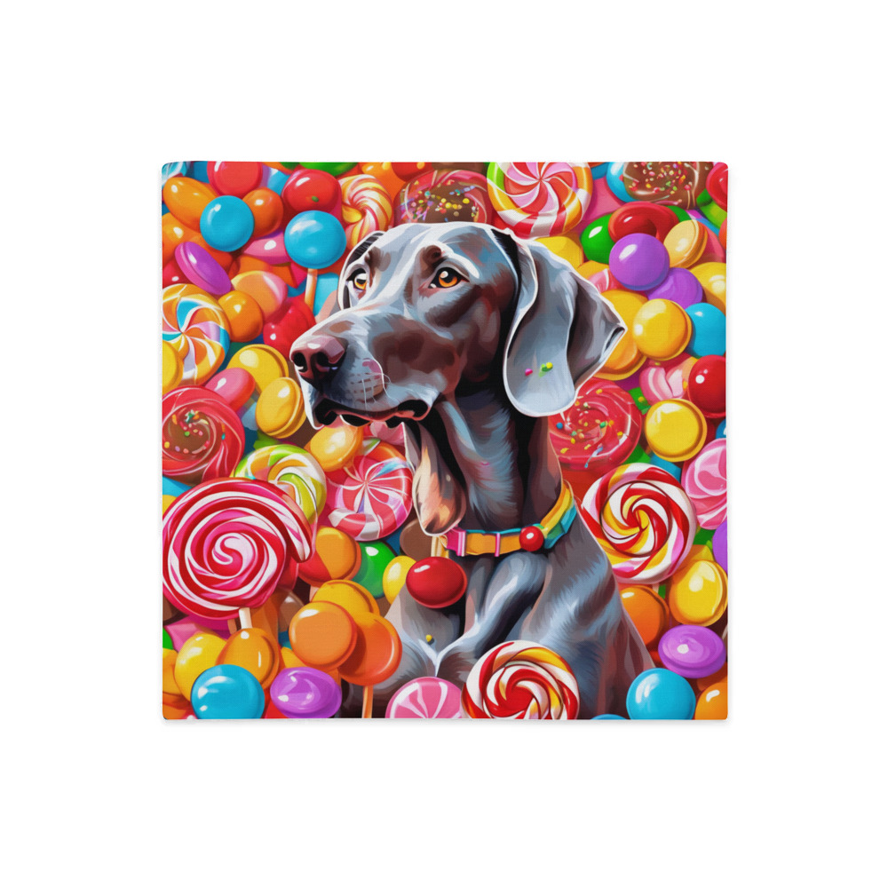PugMug Custom Weimaraner Premium Pillow Case
