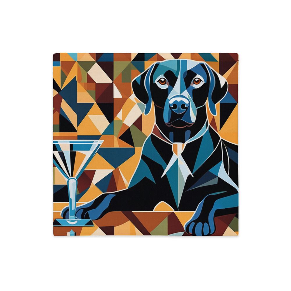 PugMug Custom Black Labrador Retriever Premium Pillow Case