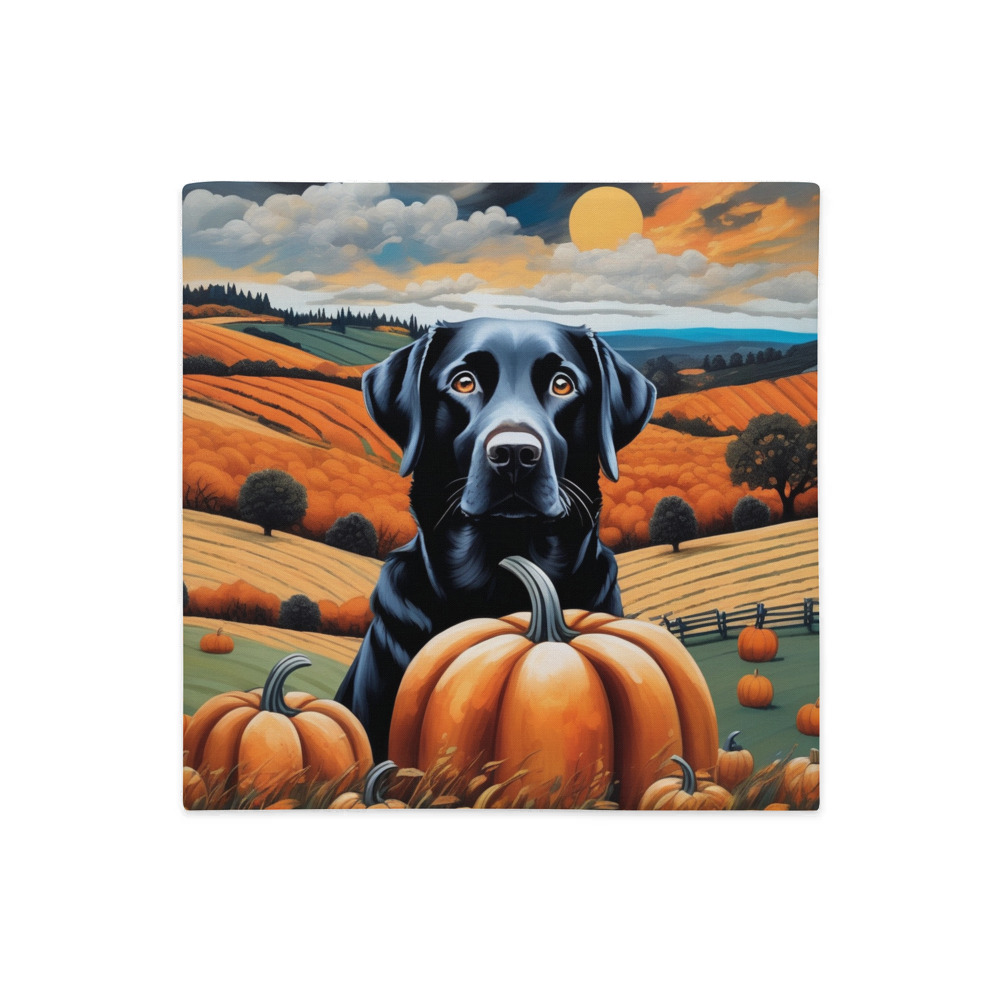 PugMug Custom Black Labrador Retriever Premium Pillow Case