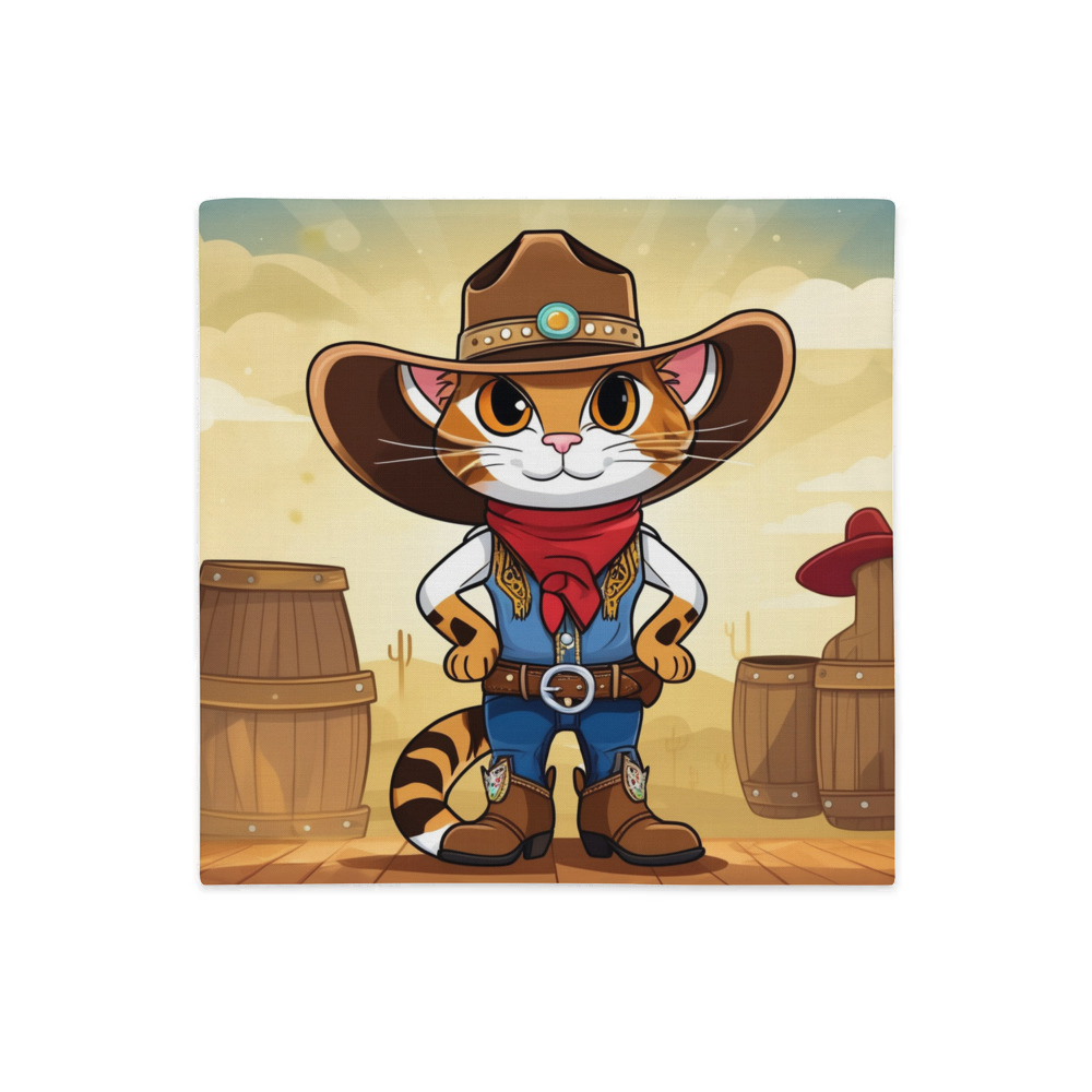 PugMug Custom Tabby Companion Cat Premium Pillow Case