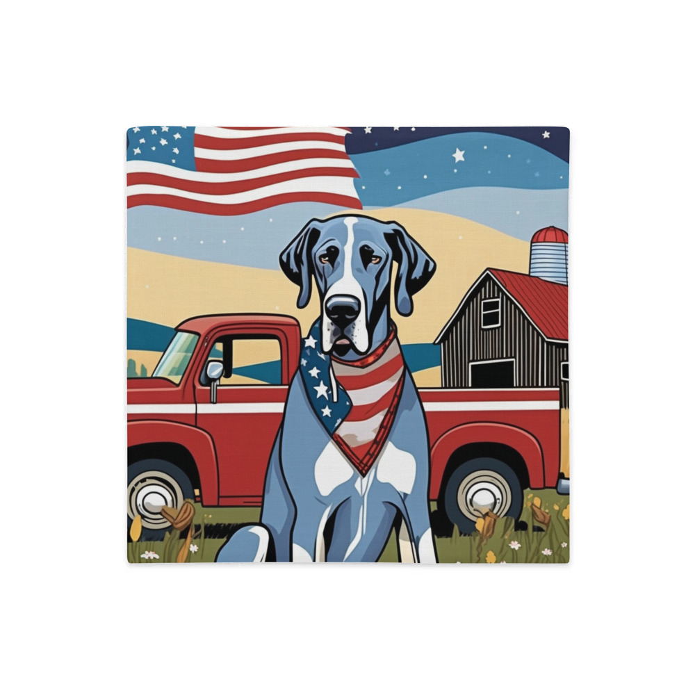 PugMug Custom Great Dane Premium Pillow Case