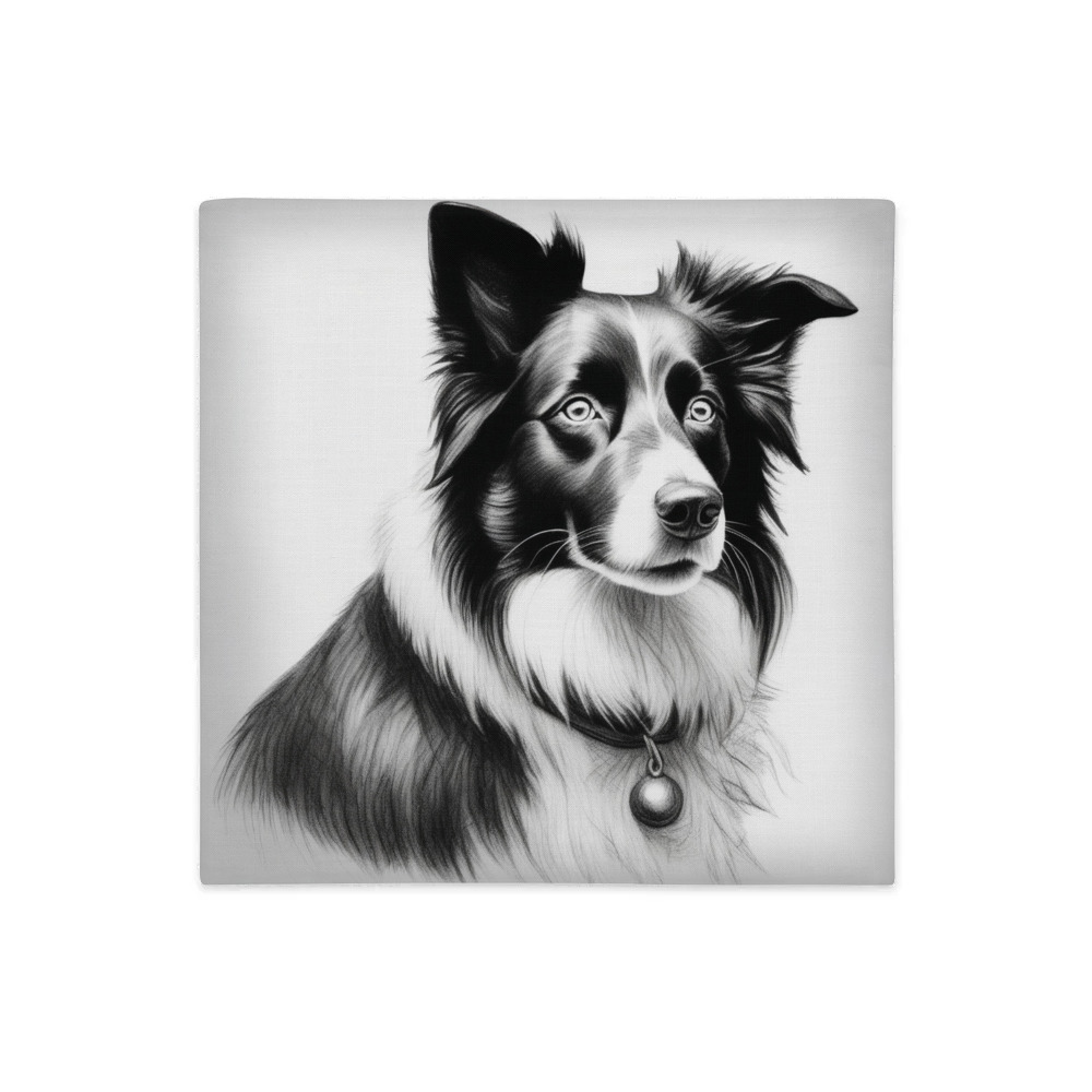 PugMug Custom Border Collie Premium Pillow Case