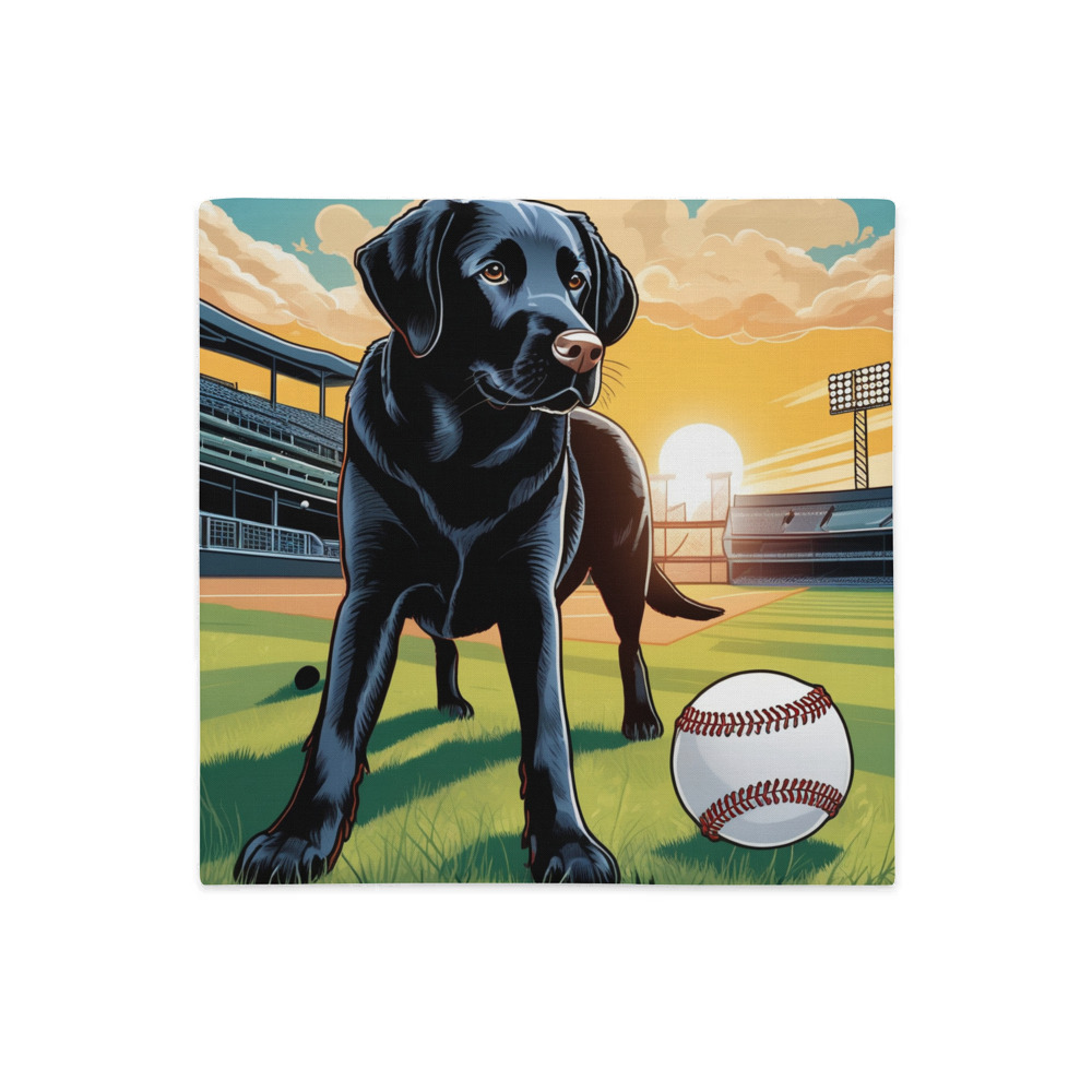 PugMug Custom Black Labrador Retriever Premium Pillow Case