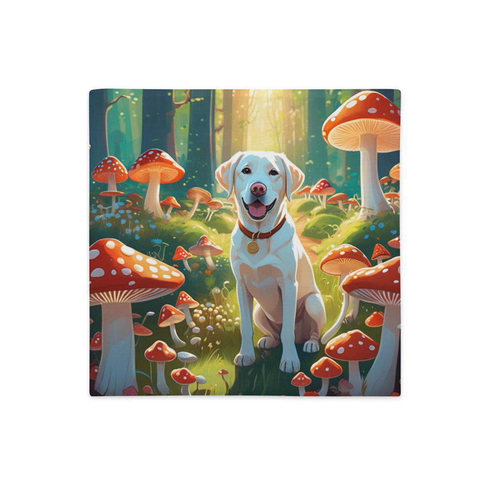 PugMug Custom White Labrador Retriever Premium Pillow Case