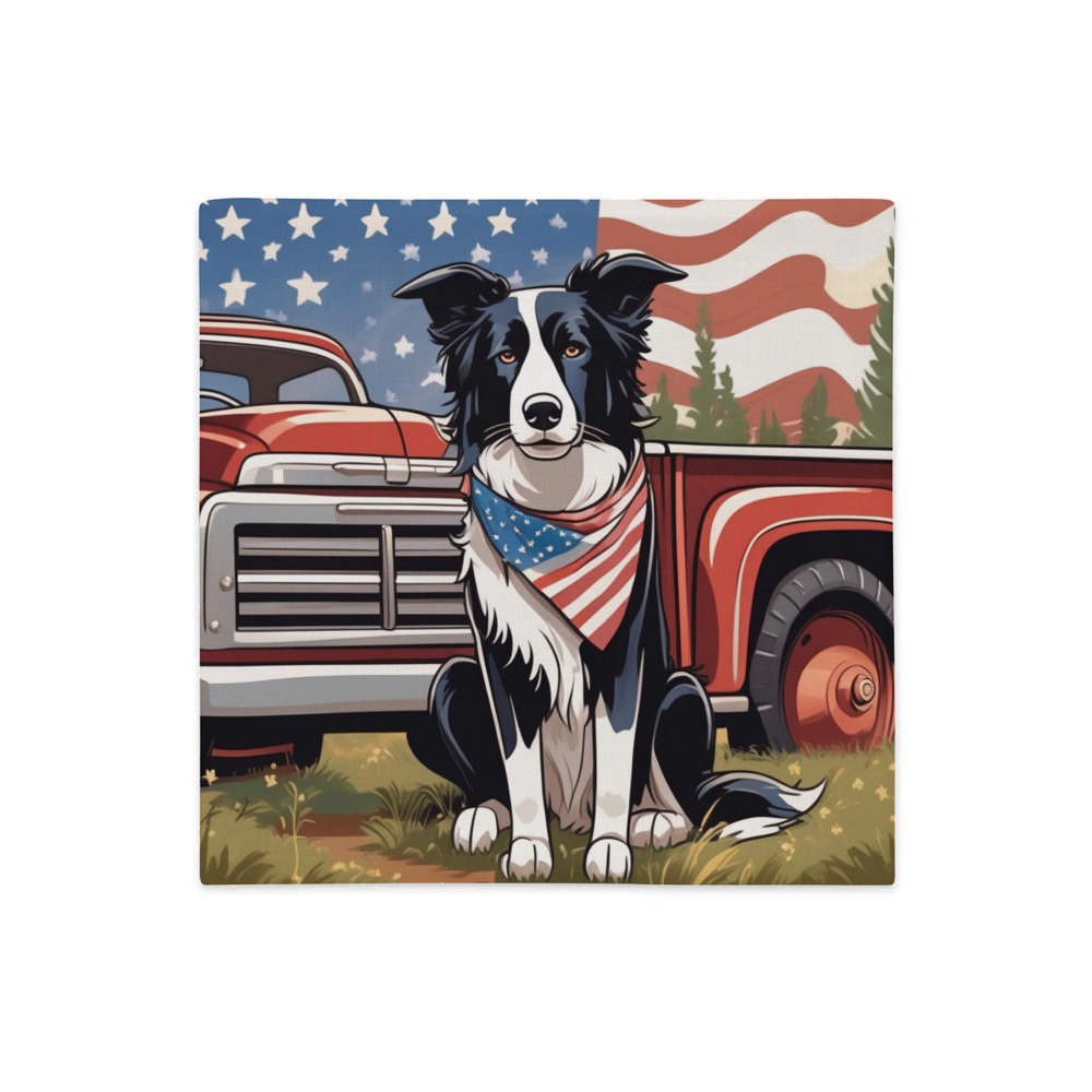 PugMug Custom Border Collie Premium Pillow Case