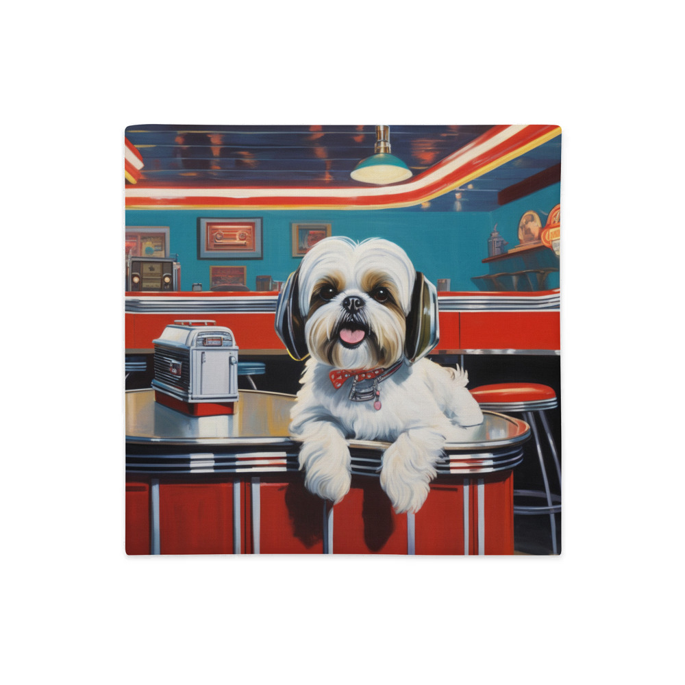 PugMug Custom Shih Tzu Premium Pillow Case