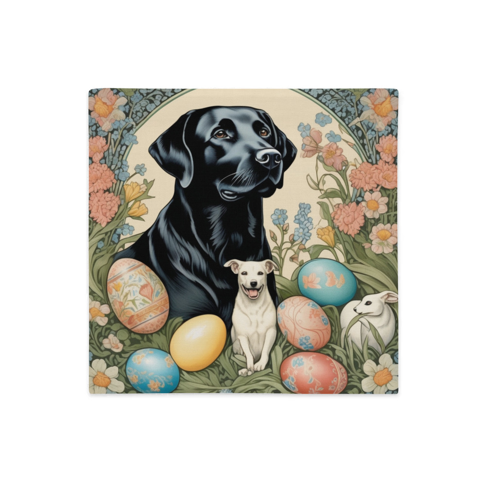 PugMug Custom Black Labrador Retriever Premium Pillow Case