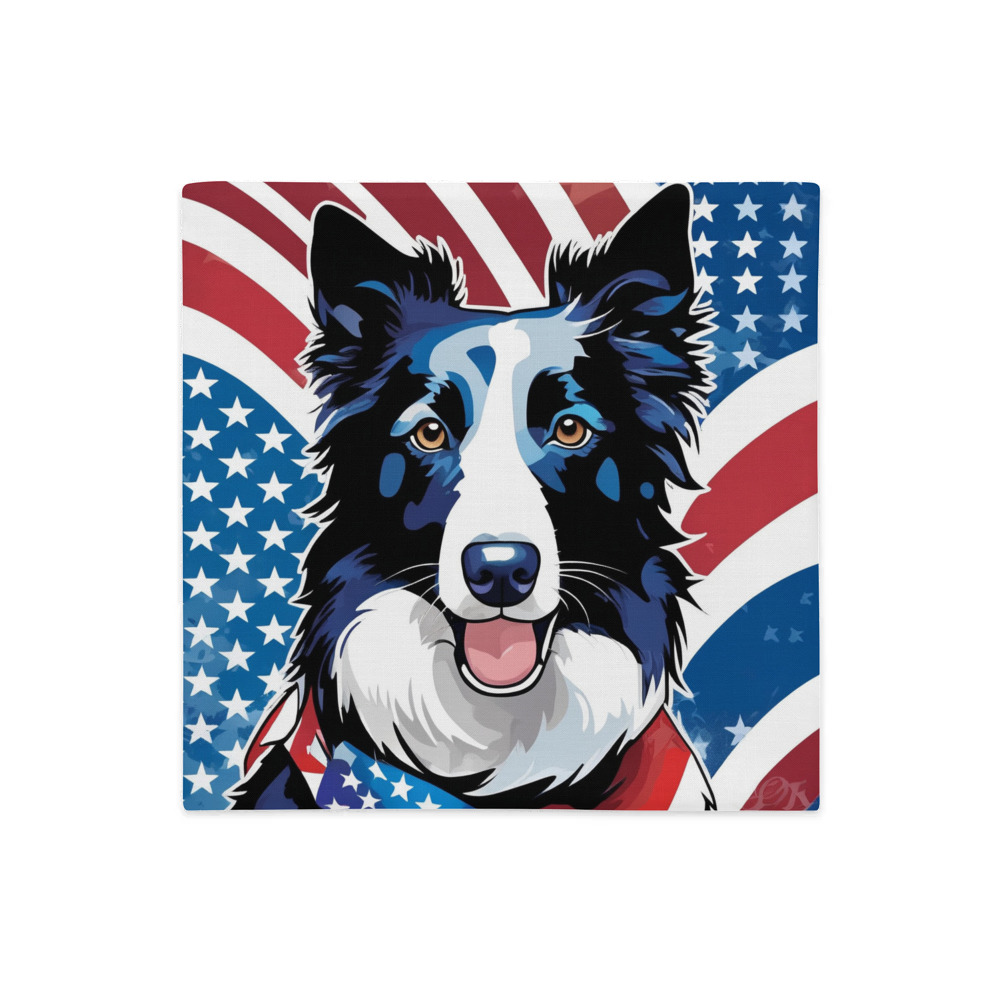 PugMug Custom Border Collie Premium Pillow Case