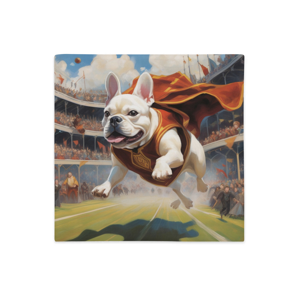 PugMug Custom White French Bulldog Premium Pillow Case