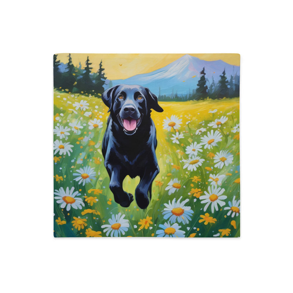 PugMug Custom Black Labrador Retriever Premium Pillow Case